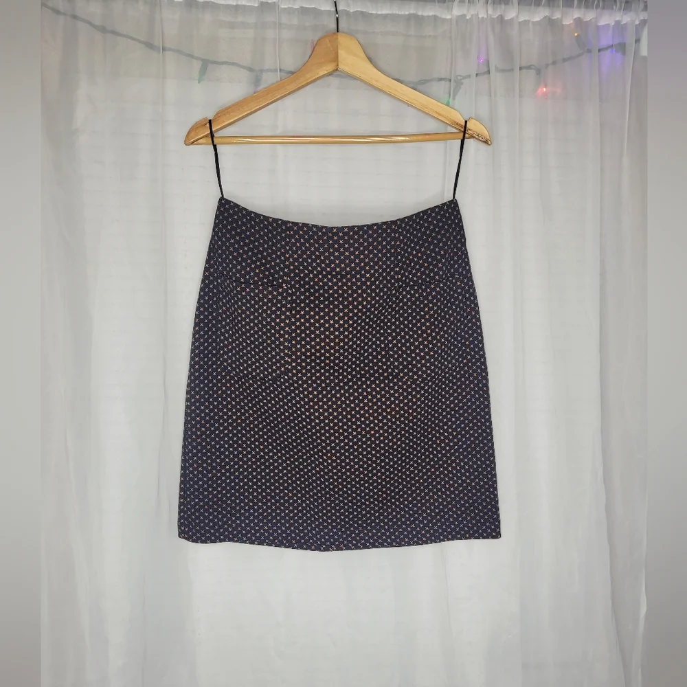 Fat Face Jennie Star Skirt Womens Size 6 Black Yellow